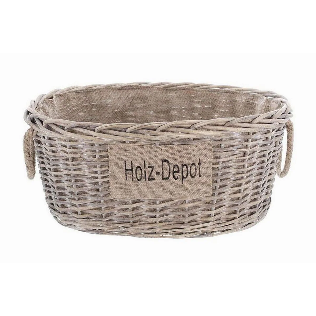 Dekoleidenschaft Kaminholzkorb, Shabby Look, handgefertigt — für Holz, Spielzeug & mehr 4
