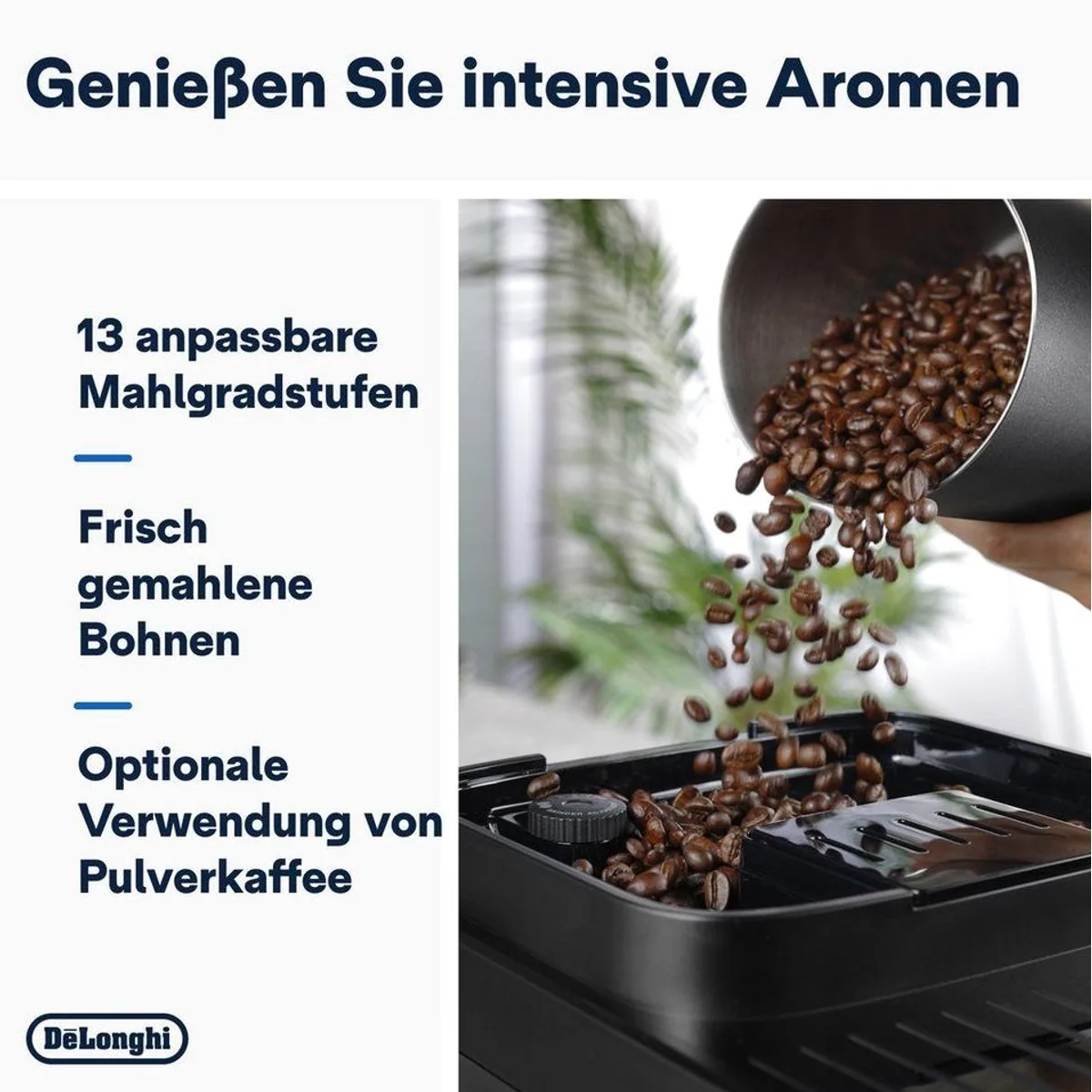 De'Longhi Magnifica Evo Next ECAM310.60.GB, 10 Rezepte, 3 Benutzerprofile, MyLatteFunktion 3