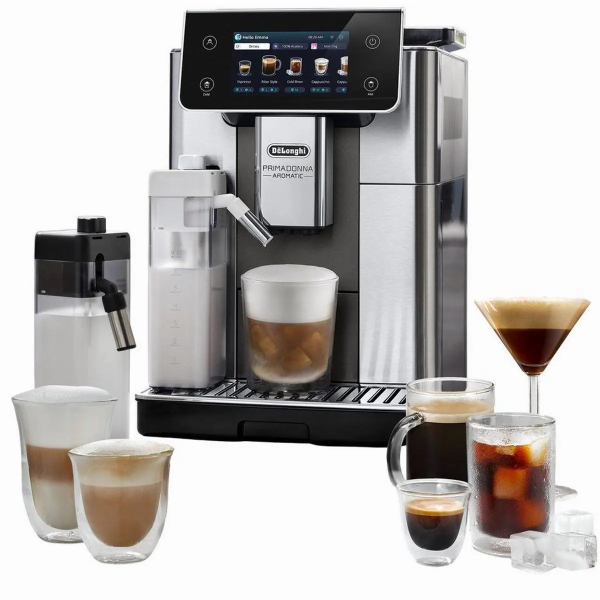 De'Longhi Primadonna Aromatic ECAM630.75.TM, 35 Kaffeerezepte, modernes Design, Bean Adapt Technology