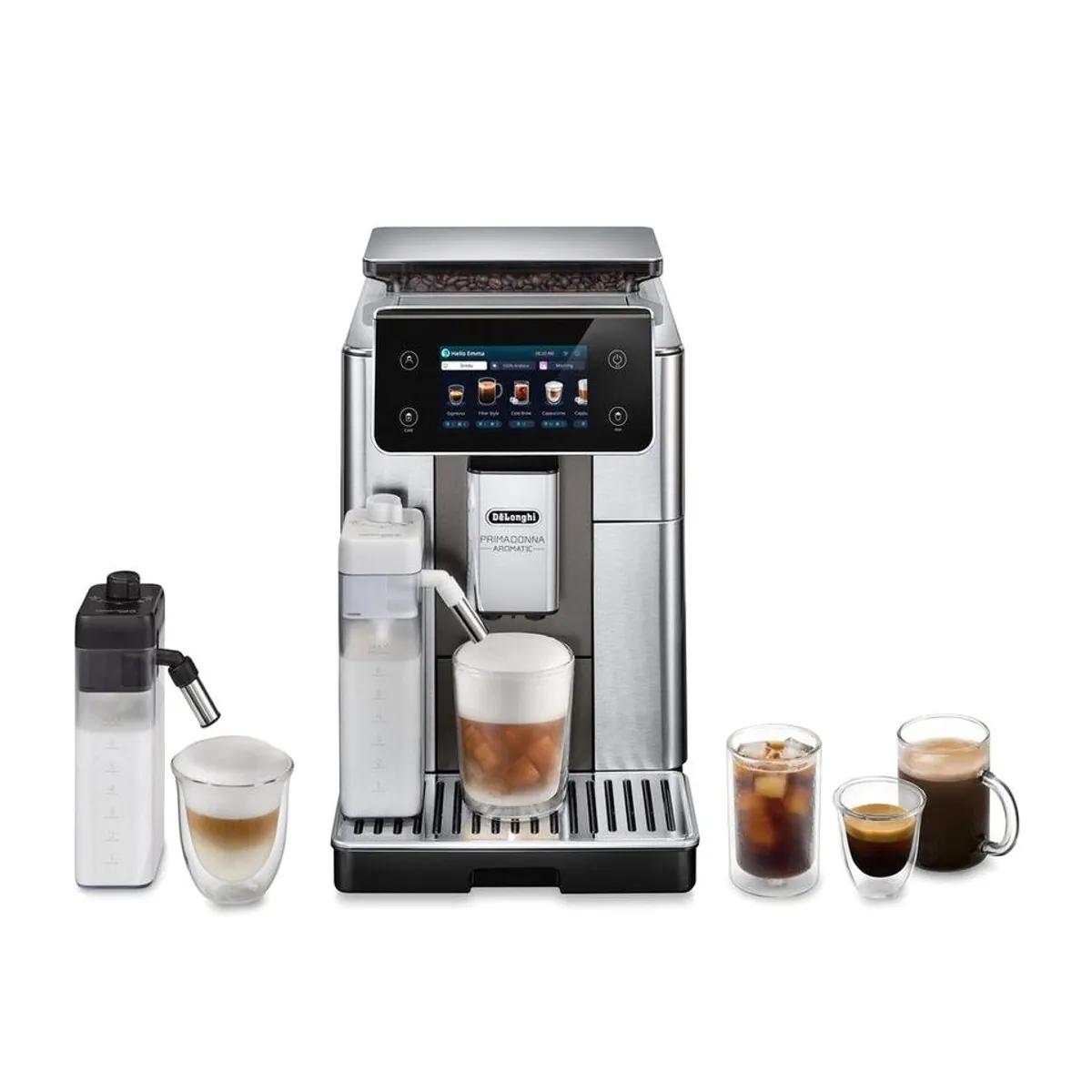 De'Longhi Primadonna Aromatic ECAM630.75.TM, 35 Kaffeerezepte, modernes Design, Bean Adapt Technology 2