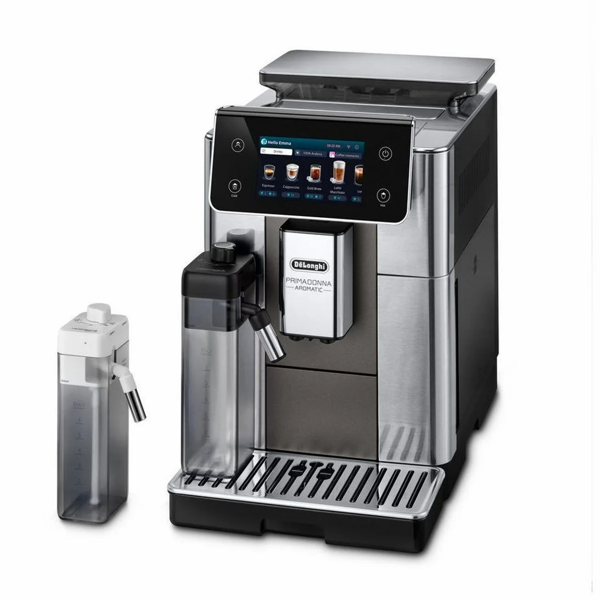 De'Longhi Primadonna Aromatic ECAM630.75.TM, 35 Kaffeerezepte, modernes Design, Bean Adapt Technology 3