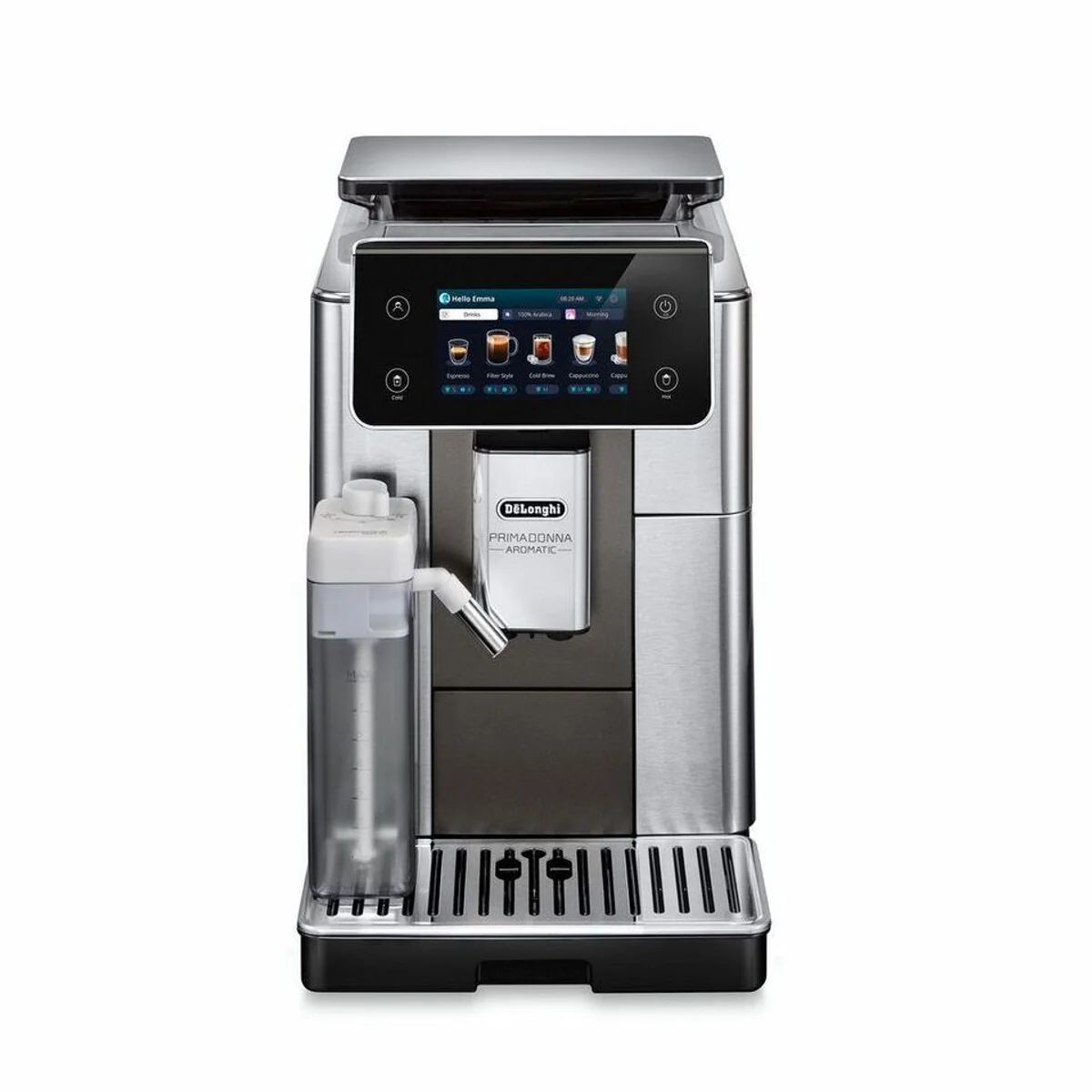 De'Longhi Primadonna Aromatic ECAM630.75.TM, 35 Kaffeerezepte, modernes Design, Bean Adapt Technology 4