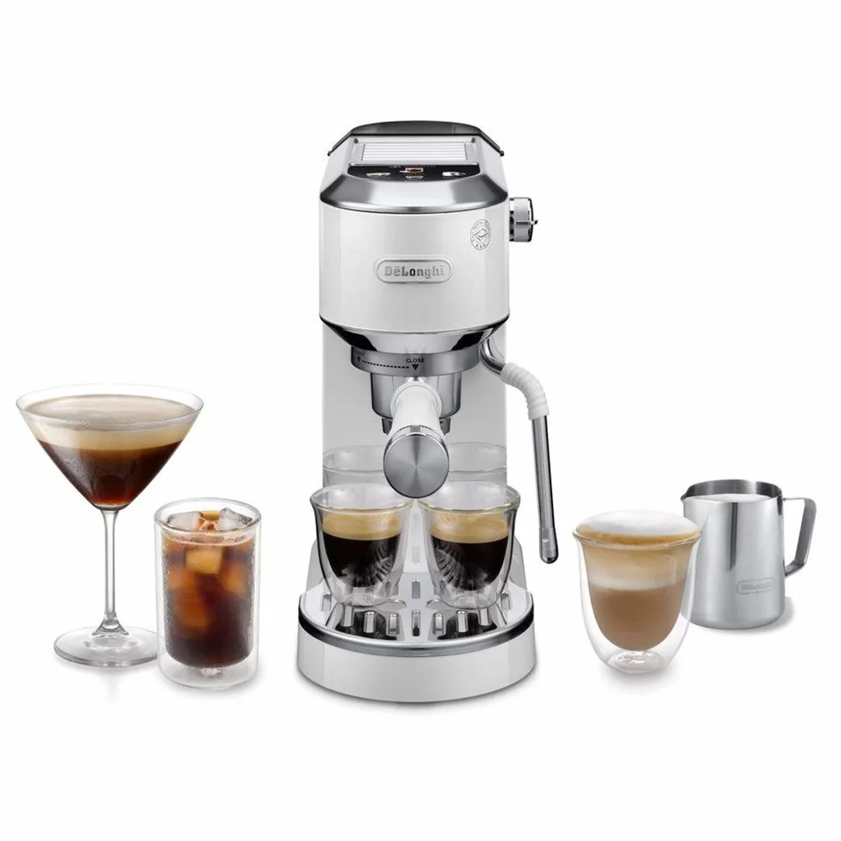 De'Longhi Dedica Duo EC890.WI, Espresso & Cold Brew, 15 Bar Druck