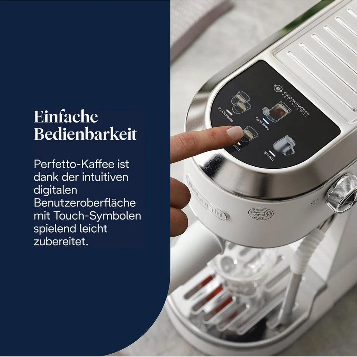De'Longhi Dedica Duo EC890.WI, Espresso & Cold Brew, 15 Bar Druck 3