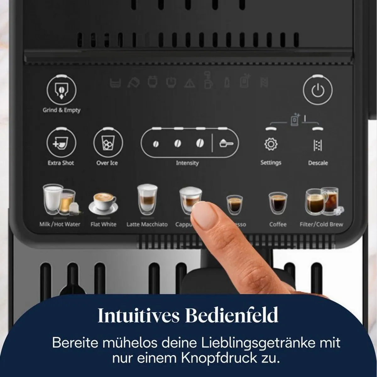 De'Longhi Rivelia EXAM420.55.BXL Kaffeevollautomat, 10 Rezepte & Cold Brew 3