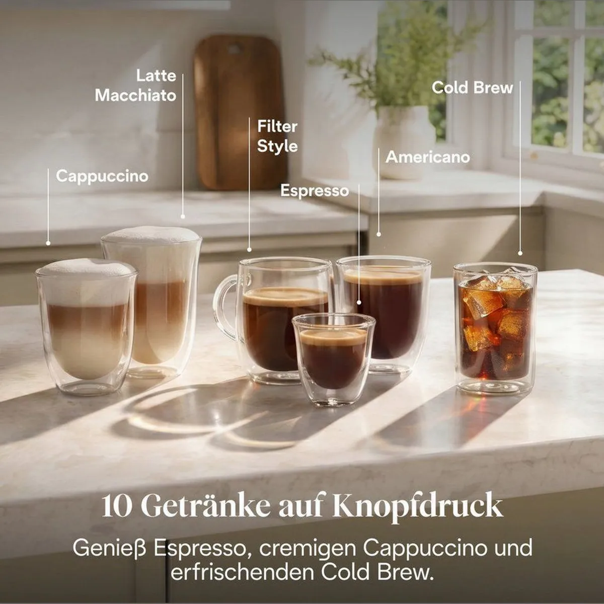 De'Longhi Rivelia EXAM420.55.BXL Kaffeevollautomat, 10 Rezepte & Cold Brew 4