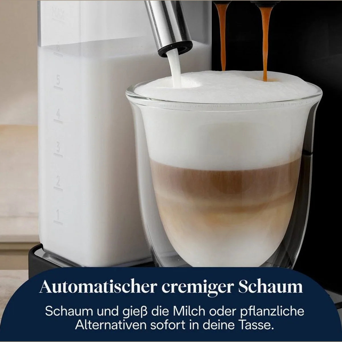 De'Longhi Rivelia EXAM420.55.BXL Kaffeevollautomat, 10 Rezepte & Cold Brew 5