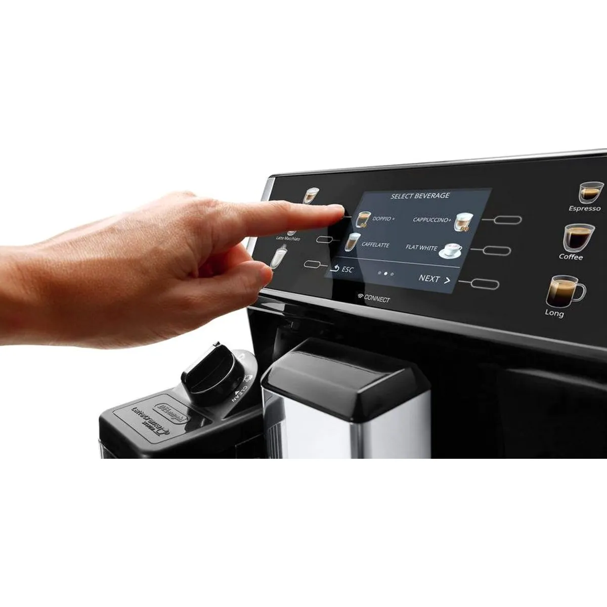 De'Longhi PrimaDonna Class ECAM550.65.SB, perfekter Milchschaum, 5 Kaffeestärken, 3,5'' TFT-Display 3
