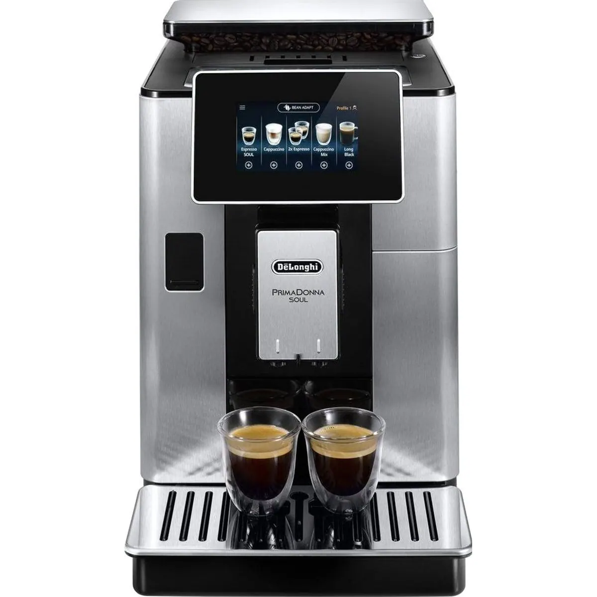 De'Longhi PrimaDonna Soul ECAM610.75.MB, Vielseitige Kaffeevielfalt, Benutzerprofile, Touch-Display 3
