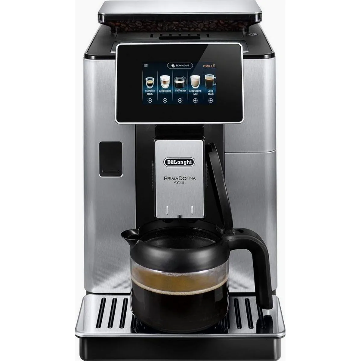 De'Longhi PrimaDonna Soul ECAM610.75.MB, Vielseitige Kaffeevielfalt, Benutzerprofile, Touch-Display 4