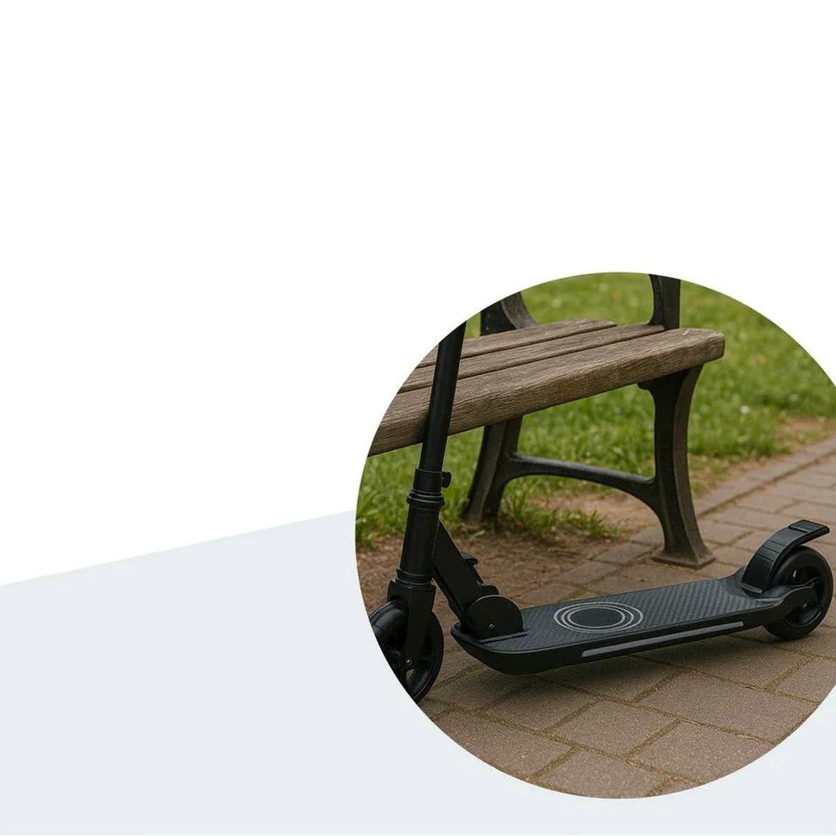 Denver SCK-5500B E-Scooter, klappbar, 10 km/h, LED-Vorderrad 2