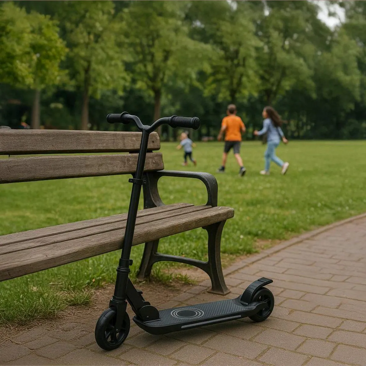 Denver SCK-5500B E-Scooter, klappbar, 10 km/h, LED-Vorderrad 3