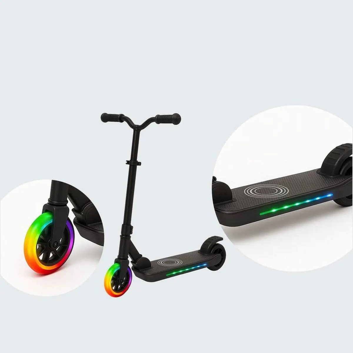 Denver SCK-5500B E-Scooter, klappbar, 10 km/h, LED-Vorderrad 4