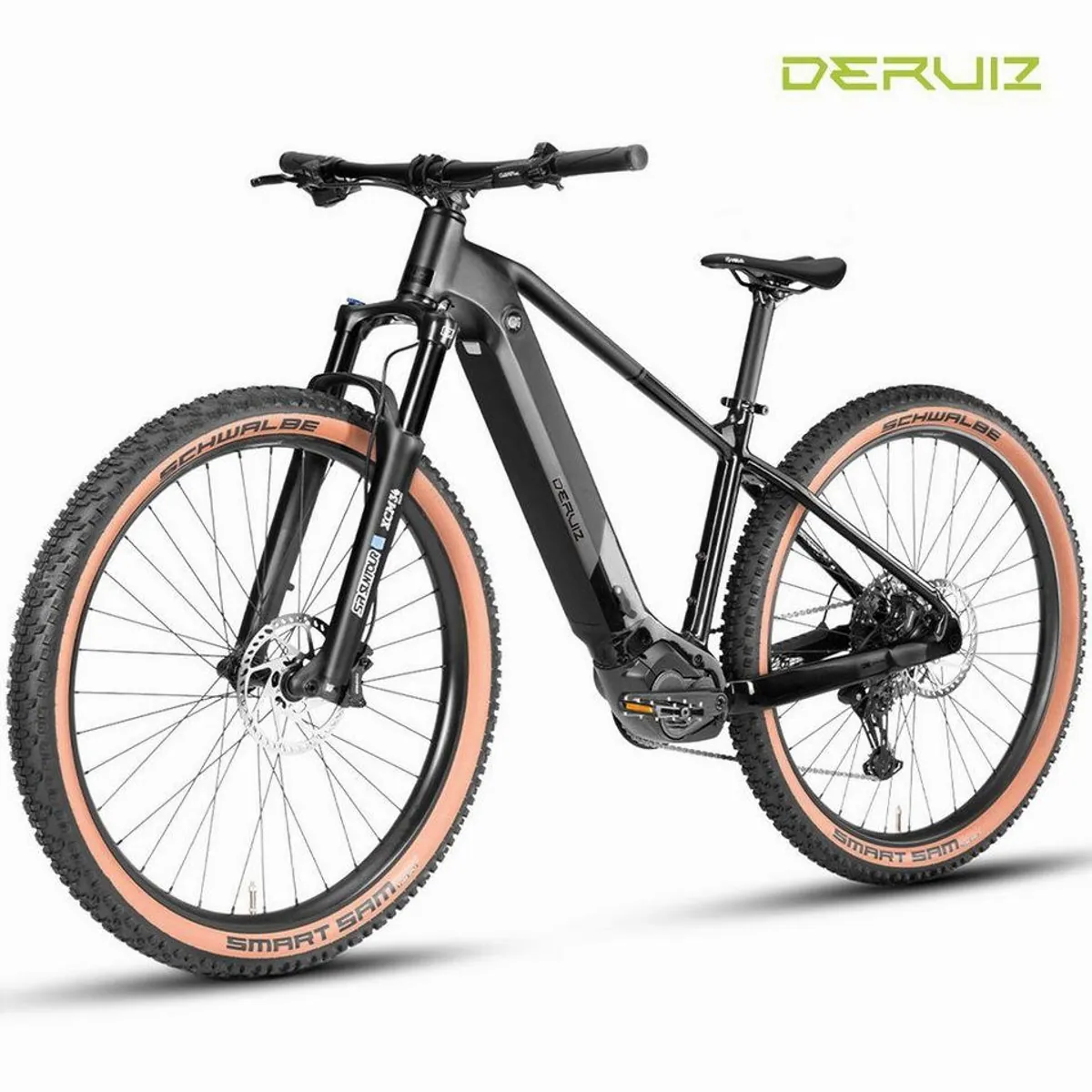 DERUIZ E-Bike Mountainbike 29 Zoll, 110 Nm Mittelmotor, 180 km Reichweite, 11-Gang Shimano