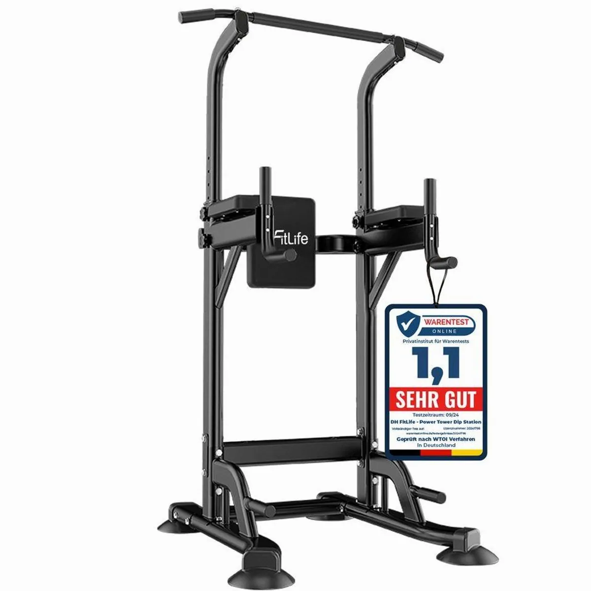 DH FitLife Kraftstation Power Tower, höhenverstellbar für effektives Ganzkörpertraining
