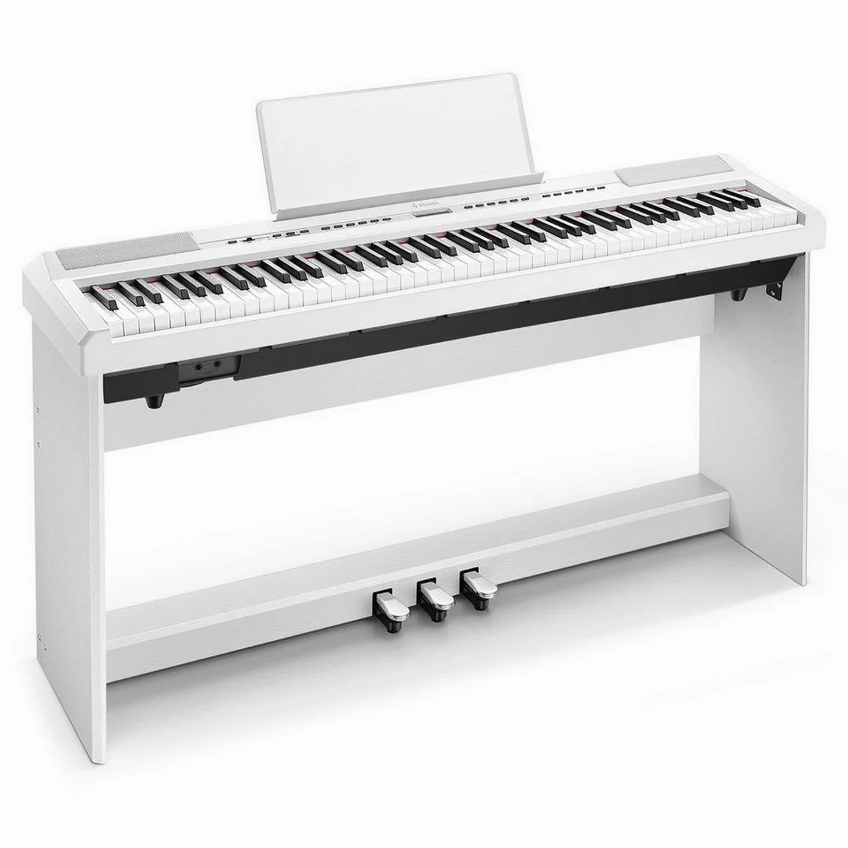 Donner DEP-20 Digitalpiano, 88 gewichtete Tasten, 238 Klänge — inkl. Ständer & 3-Pedal-Einheit