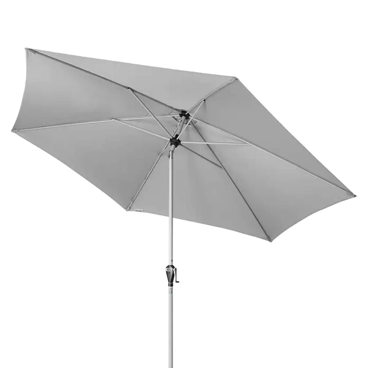 Doppler ACTIVE Auto Tilt Sonnenschirm, 320 cm Durchmesser, hellgrau, hoher UV-Schutz