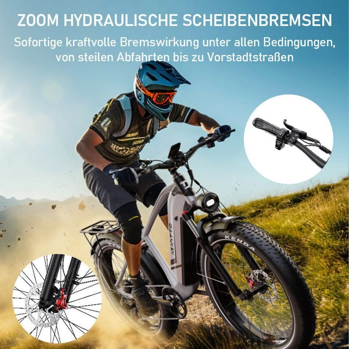 DUOTTS F26lite E-Bike, 100 km Reichweite, 250 W Motor, Shimano 7-Gang 5