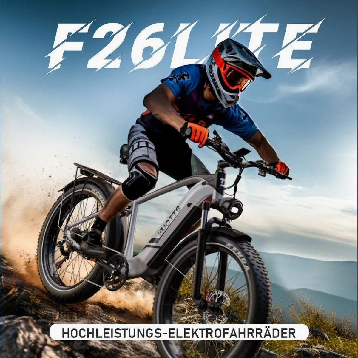 DUOTTS F26lite E-Bike, 100 km Reichweite, 250 W Motor, hydraulische Scheibenbremsen 3