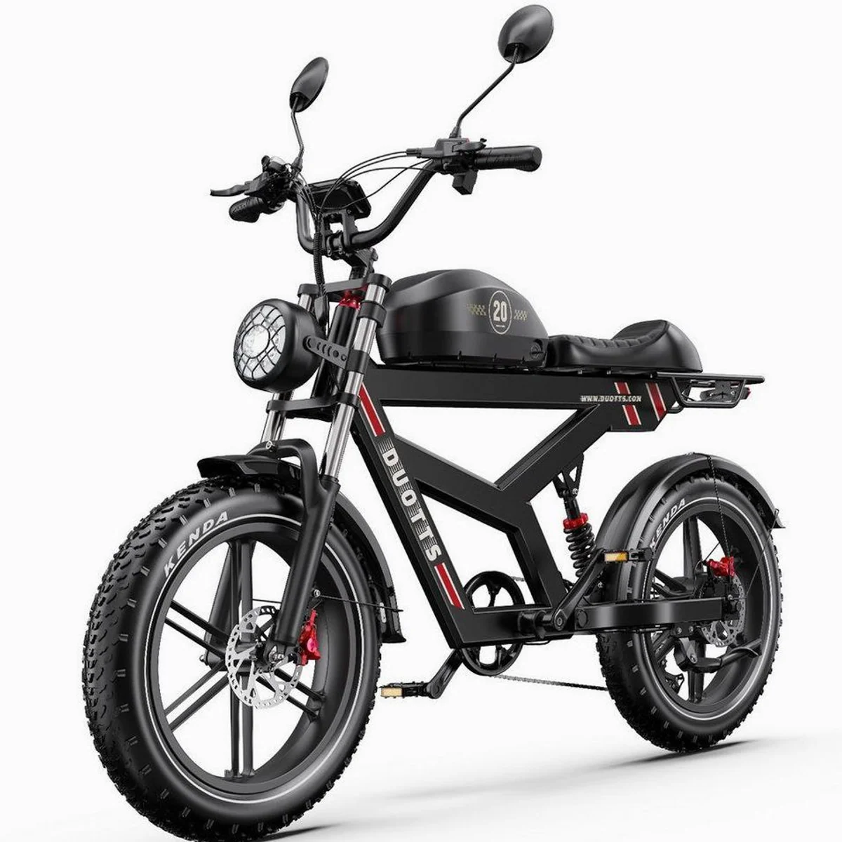 DUOTTS F20 E-Bike, 140 km Reichweite, 250W Motor, APP-Sicherheit