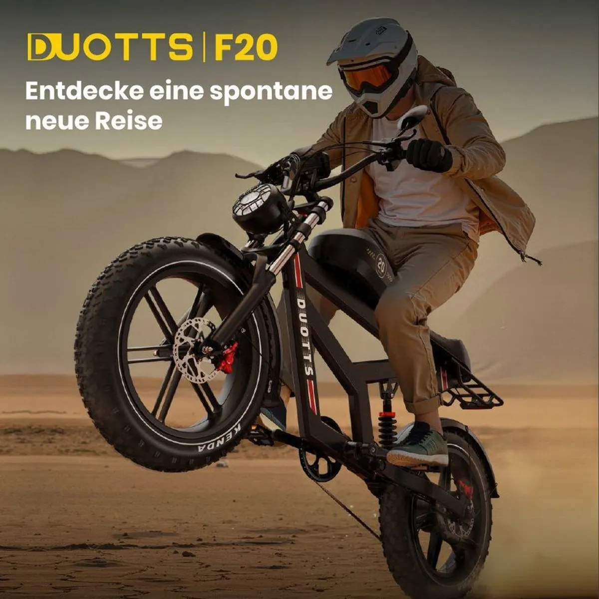 DUOTTS F20 E-Bike, 140 km Reichweite, 250W Motor, APP-Sicherheit 3