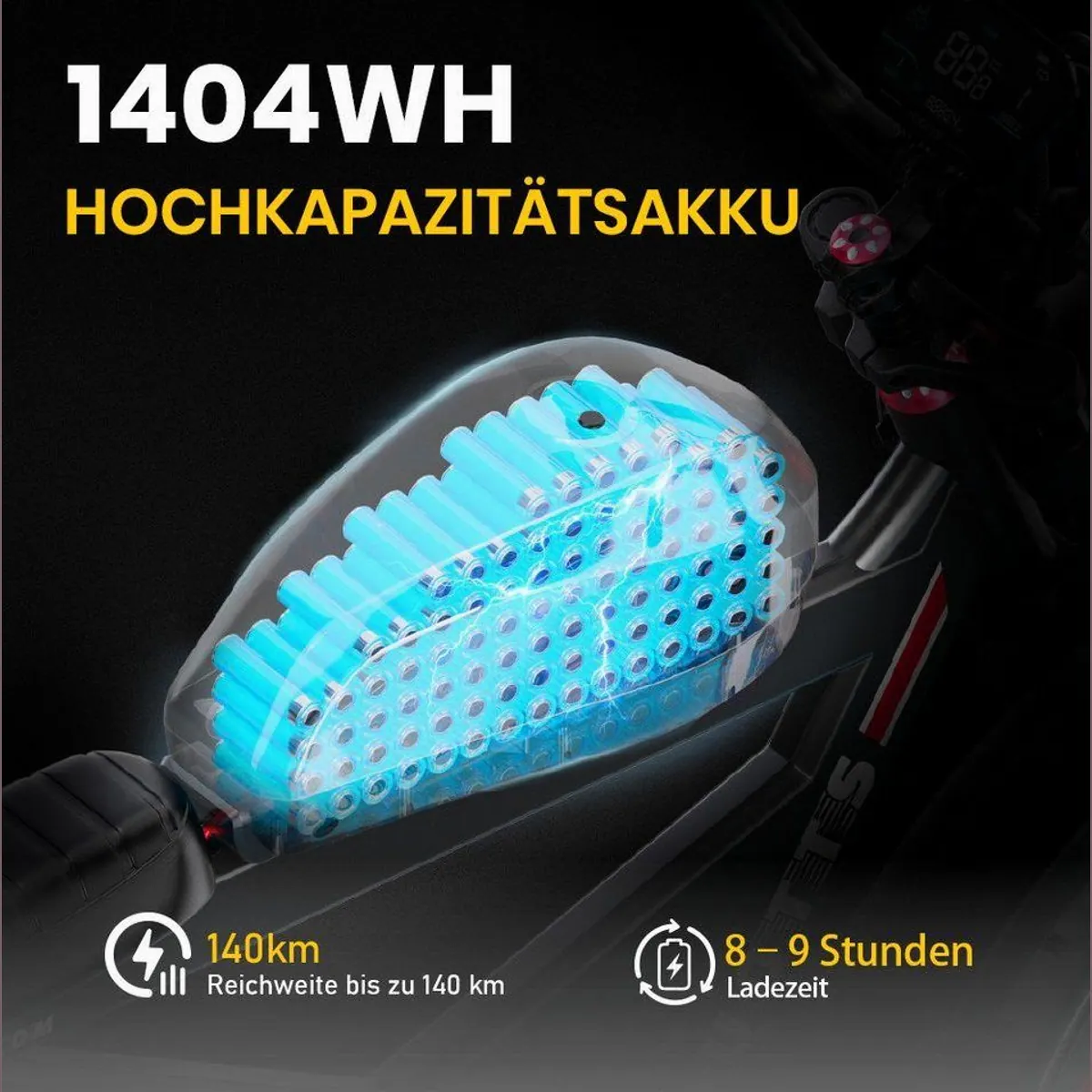 DUOTTS F20 E-Bike, 140 km Reichweite, 250W Motor, APP-Sicherheit 4