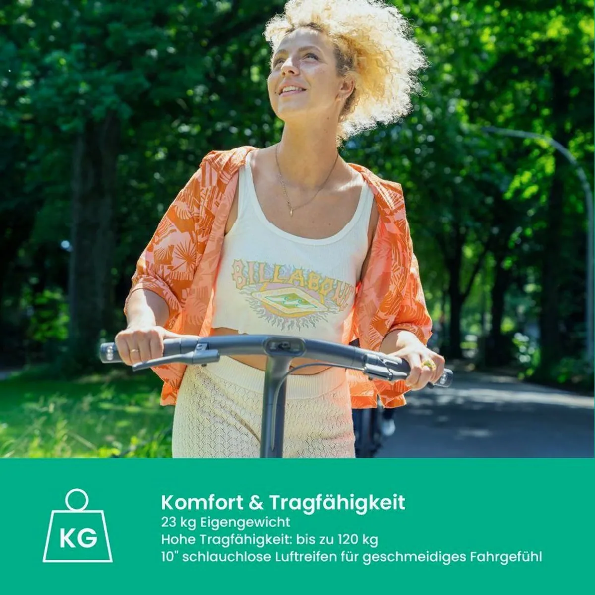 Egret Ey! E-Scooter, 20 km/h, 30-65 km Reichweite, faltbar 5