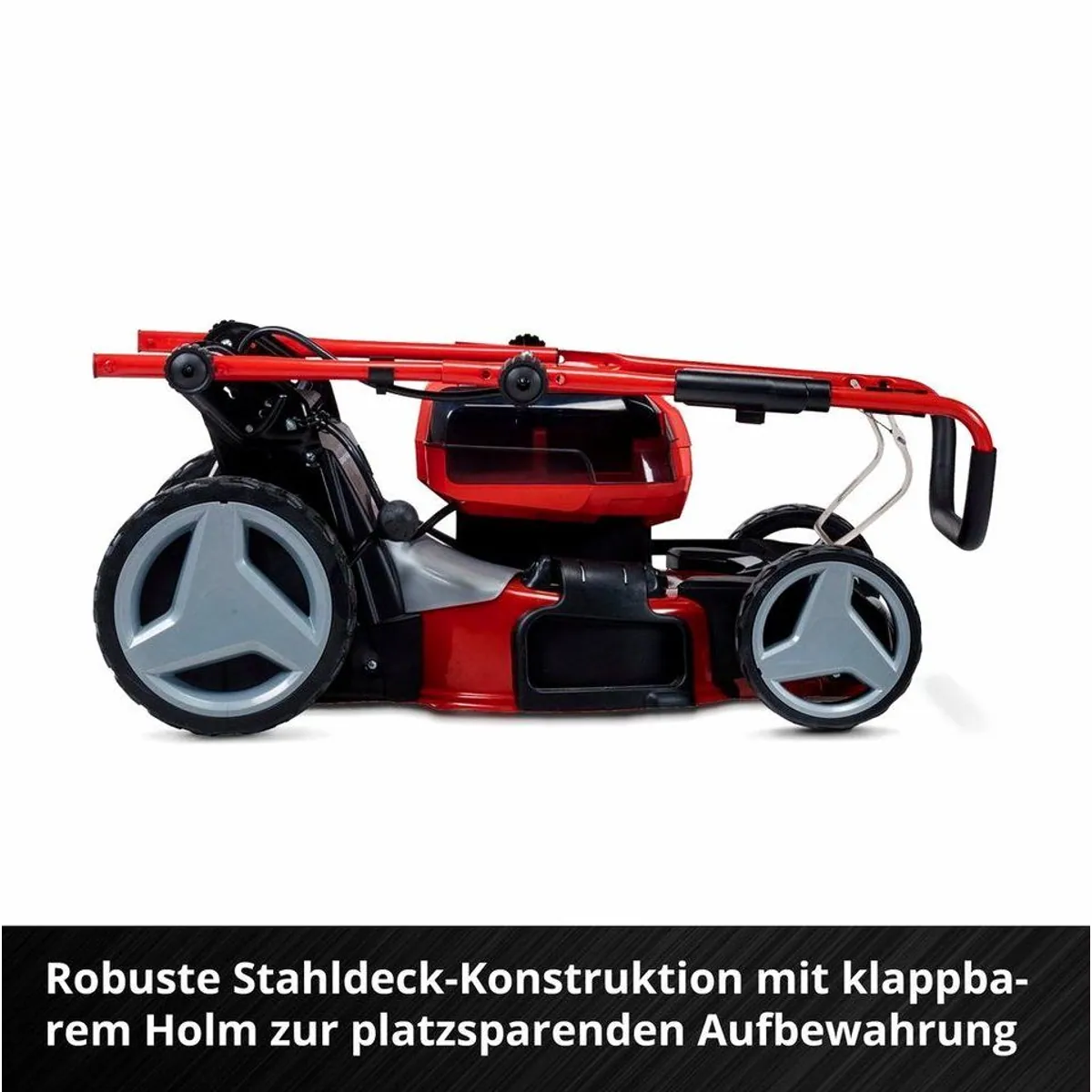 Einhell GP-CM 36/47 S HW Li Rasenmäher, 47 cm Schnittbreite, 4 Akkus inklusive 3