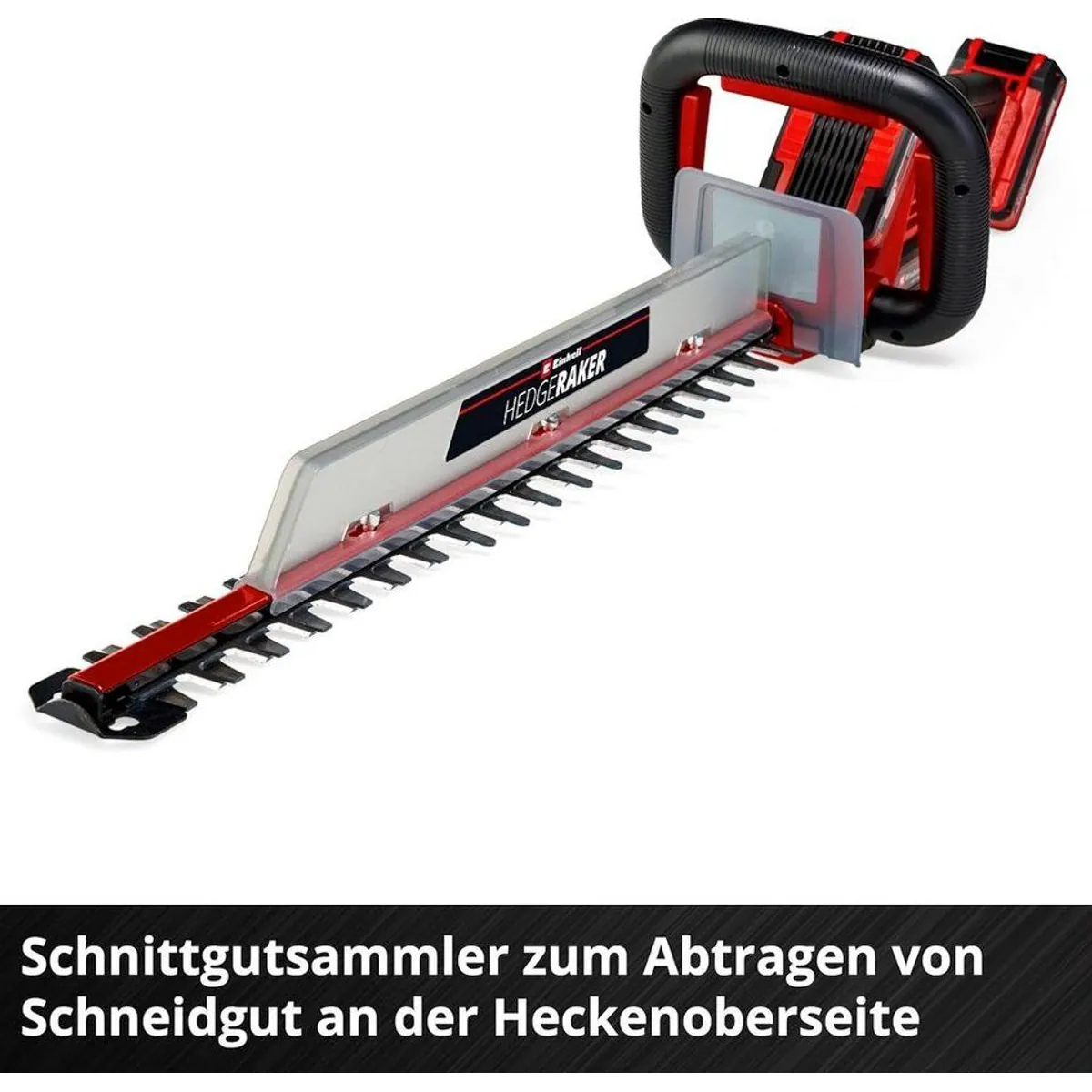 Einhell GE-CH 36/61 Li Akku-Heckenschere, 61 cm Schnittlänge, 2 Akkus 2.5 Ah 5