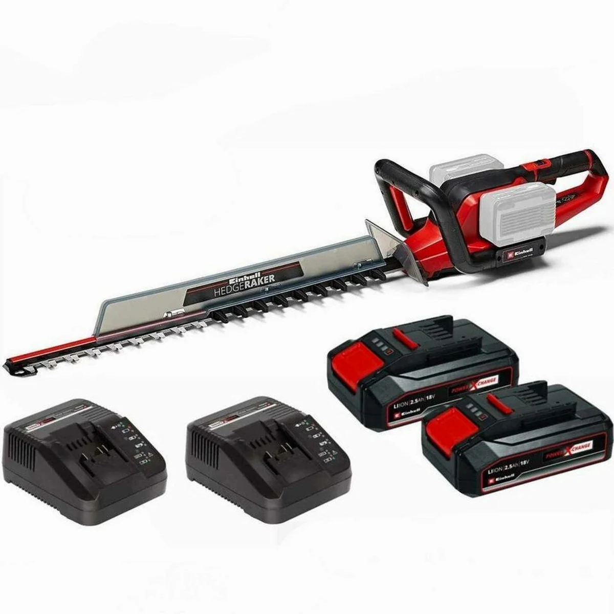 Einhell GE-CH 36/65 Akku-Heckenschere, 65 cm Schnittlänge, 2x Akku 2.5 Ah