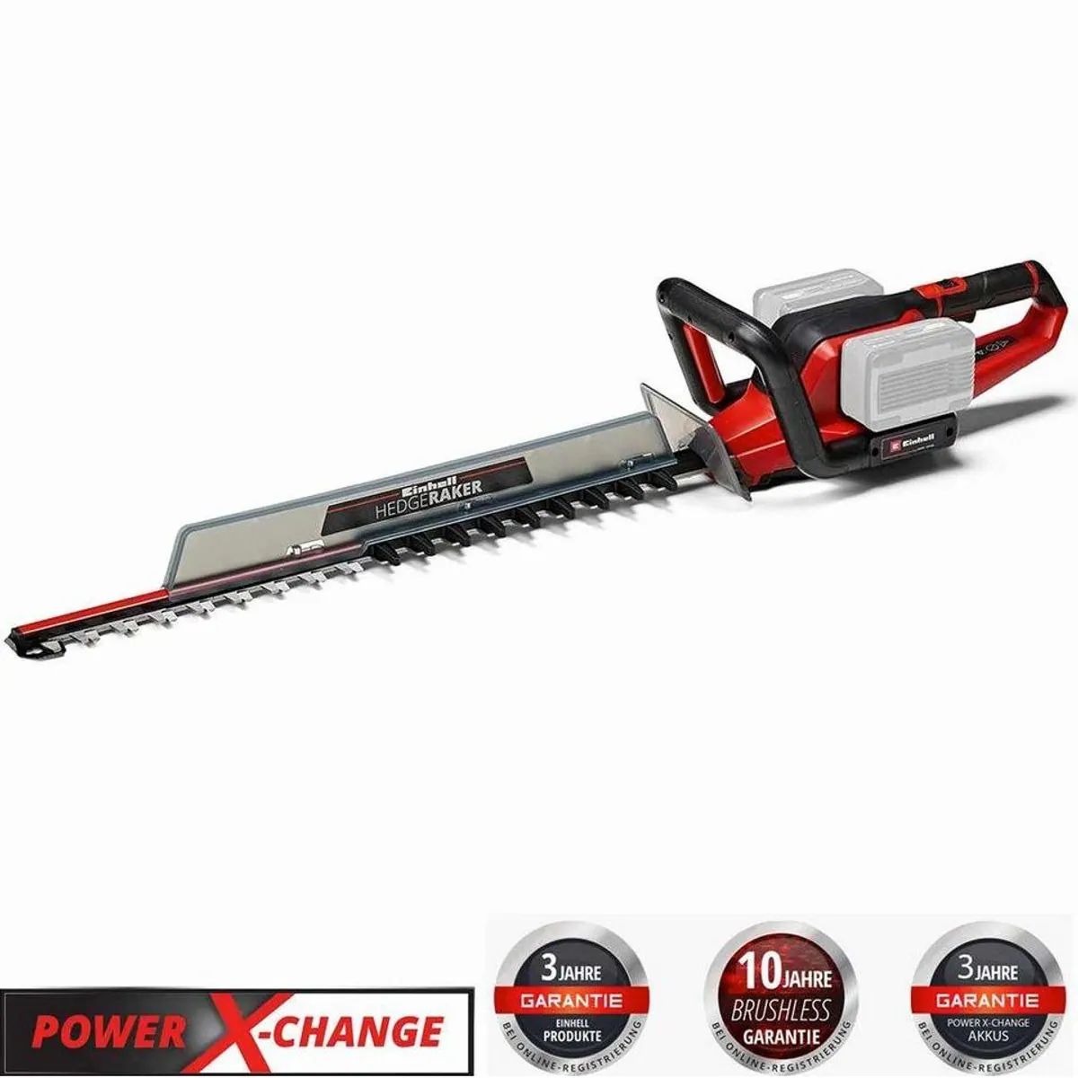Einhell GE-CH 36/65 Akku-Heckenschere, 65 cm Schnittlänge, 2x Akku 2.5 Ah 2