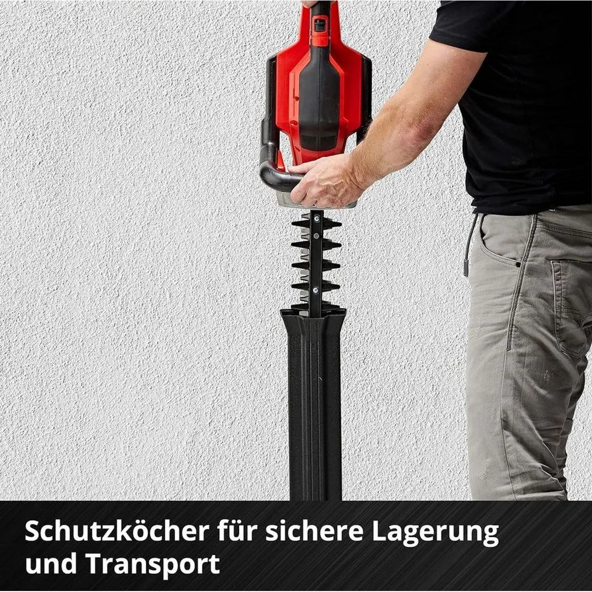 Einhell GE-CH 36/65 Akku-Heckenschere, 65 cm Schnittlänge, 2x Akku 2.5 Ah 3