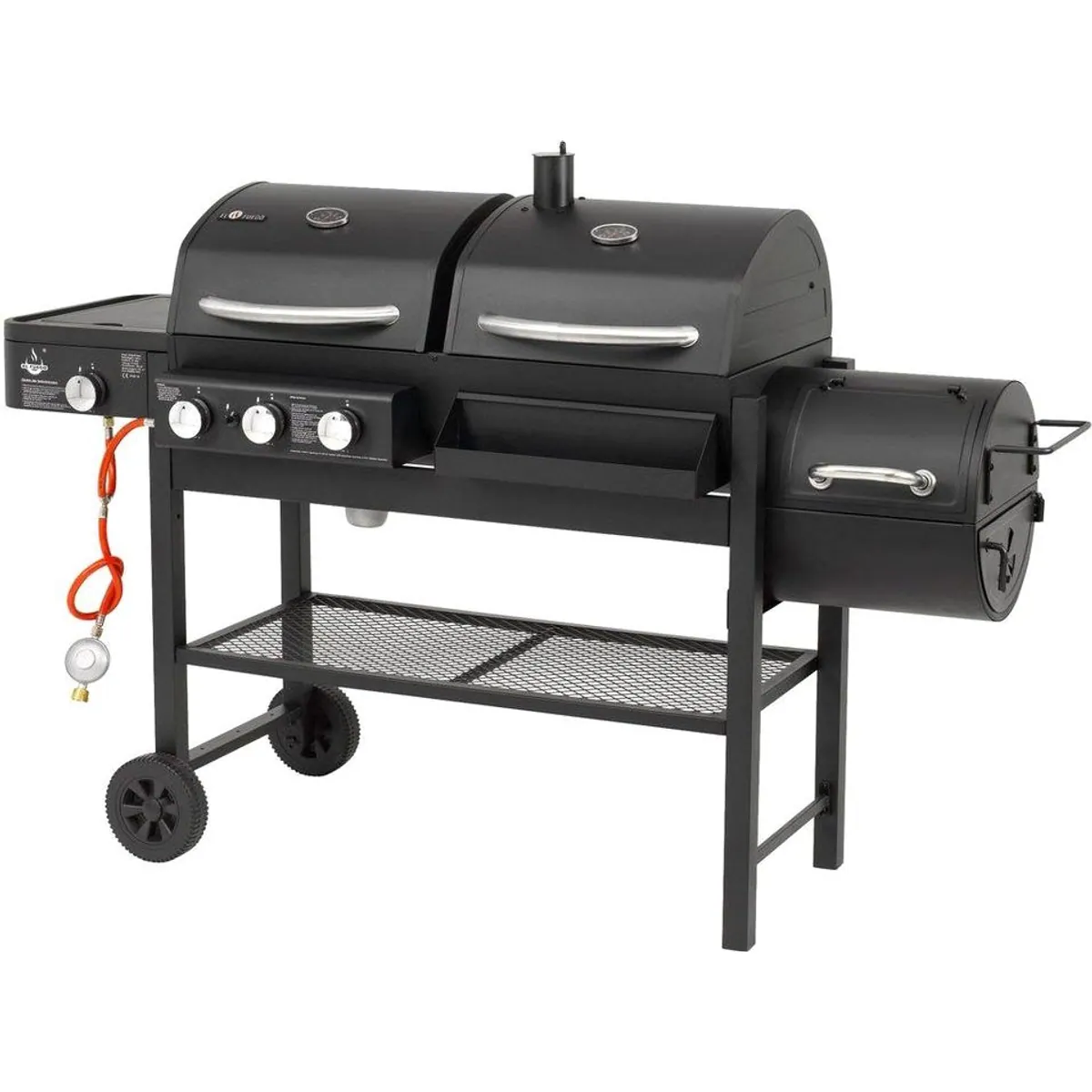 El Fuego Gasgrill Sierra, vielseitige Gas- und Holzkohlekombination 2
