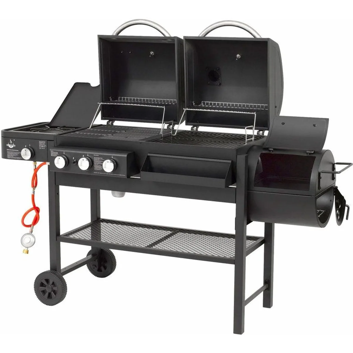 El Fuego Gasgrill Sierra, vielseitige Gas- und Holzkohlekombination 3