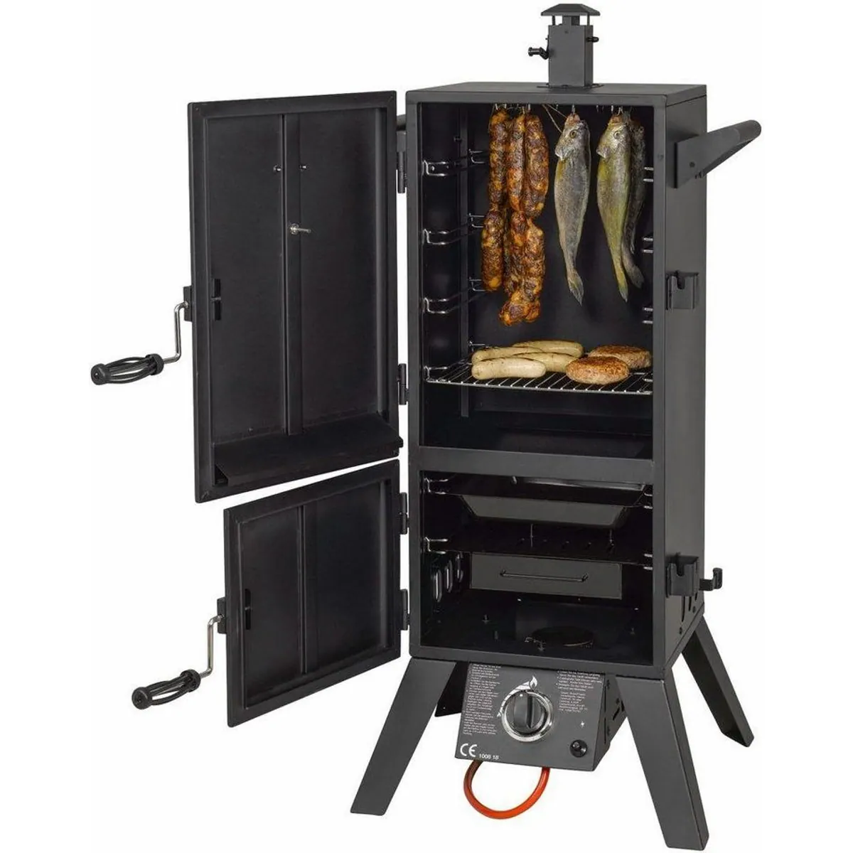 El Fuego Portland XL Gas-Räucherofen, großzügige Grillfläche, vielseitig einsetzbar
