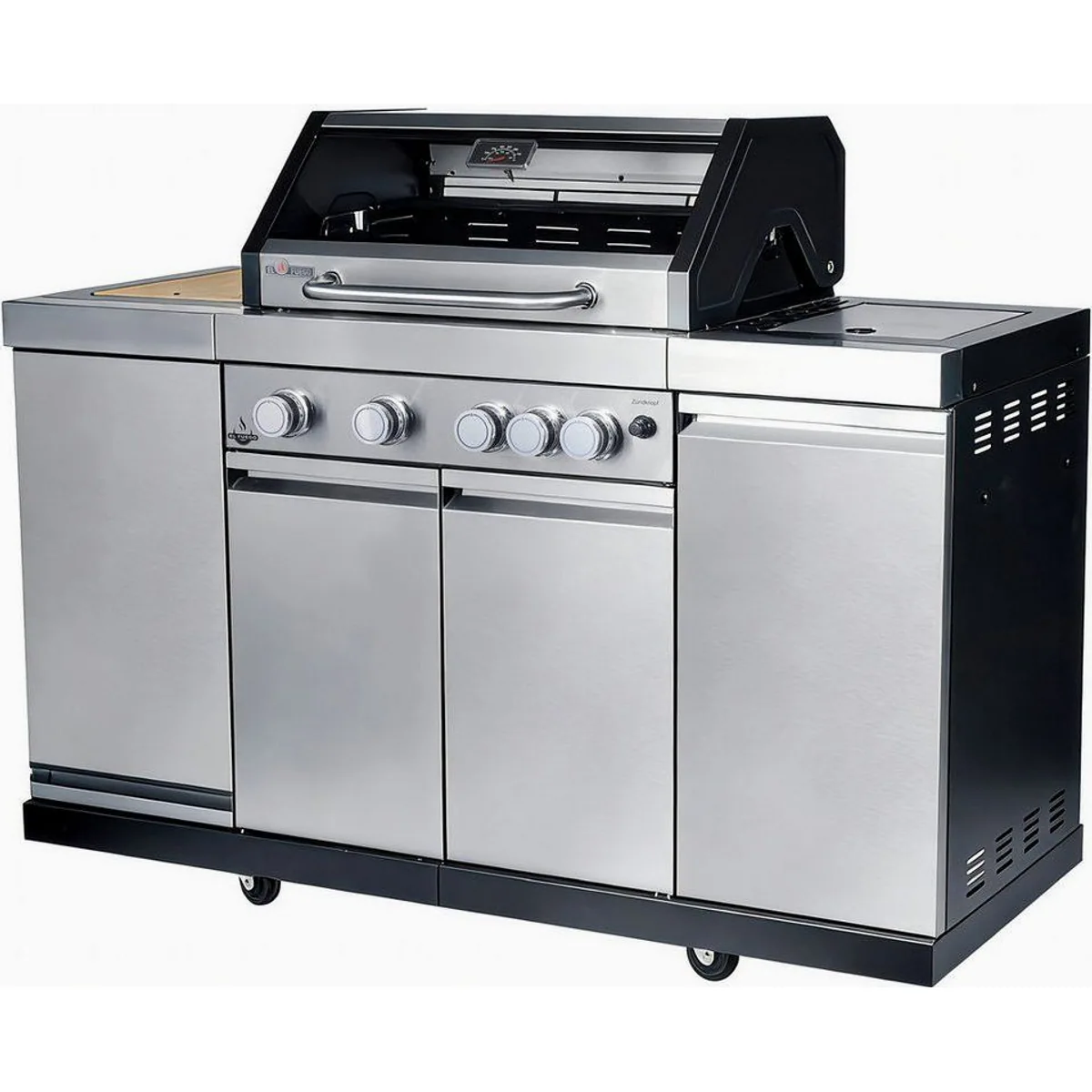El Fuego Kombigrill Augusta, 17 kW Leistung, vielseitig nutzbar als Gas- und Holzkohlegrill 3
