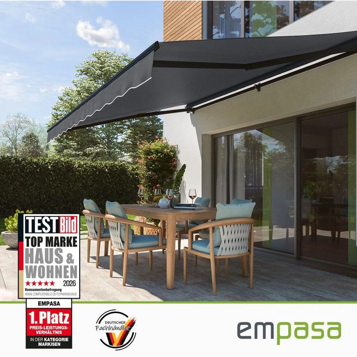 empasa Gelenkarmmarkise START PLUS, elektrisch, UV-beständig, verschiedene Größen 2
