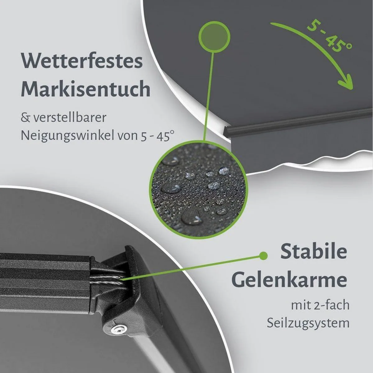 empasa Gelenkarmmarkise START PLUS, elektrisch, UV-beständig, verschiedene Größen 4
