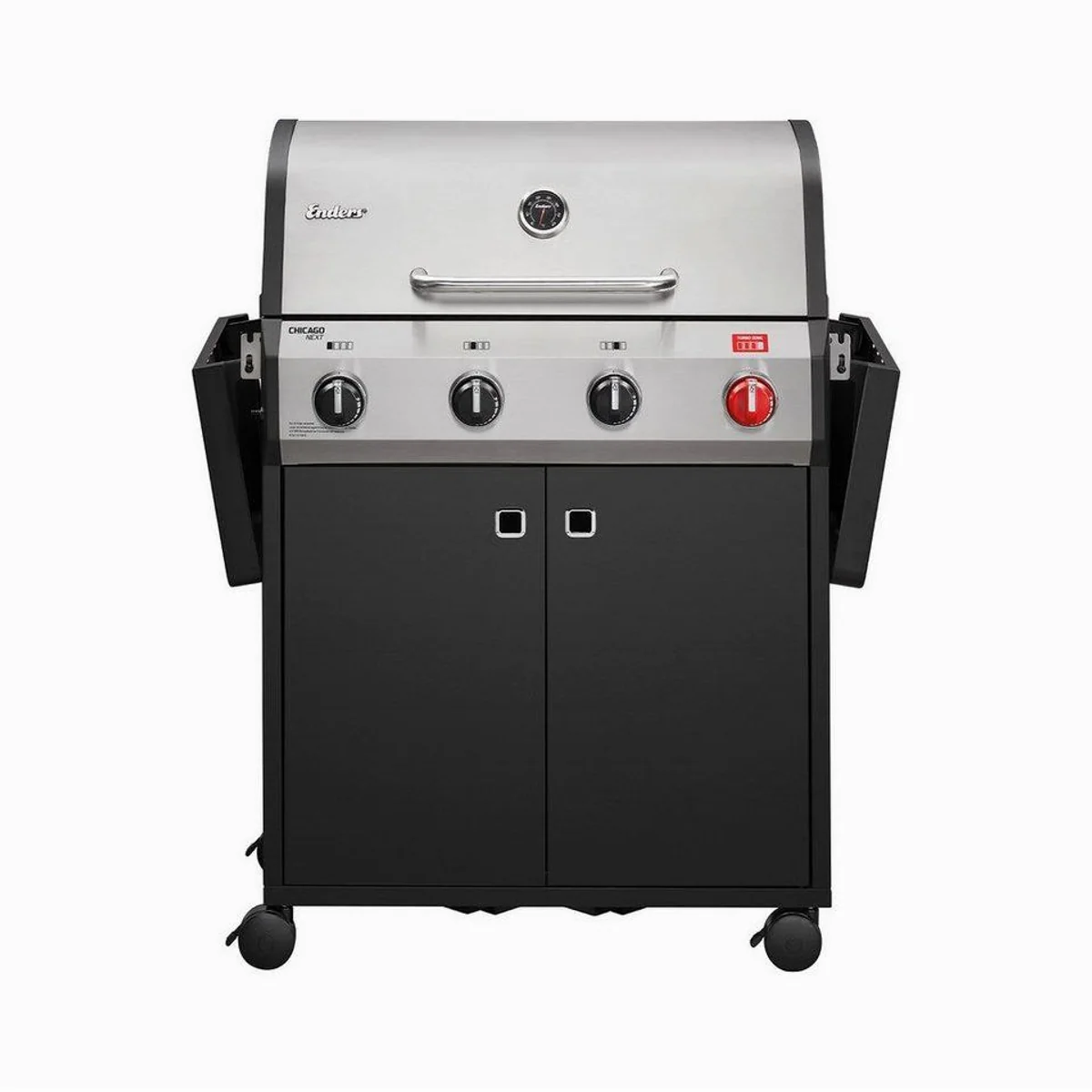 Enders Chicago Next 4 R Turbo Gasgrill, 4 Edelstahlbrenner, Wetterschutzhülle, einfache Reinigung 5