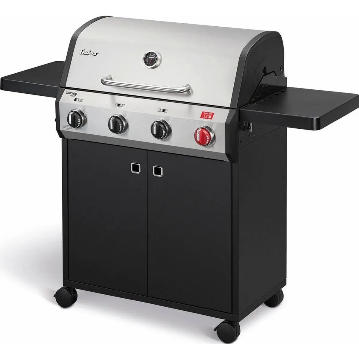 Enders Gasgrill Chicago Next 4 R Turbo, 4 Brenner, Turbo Zone, SWITCH GRID-System 3