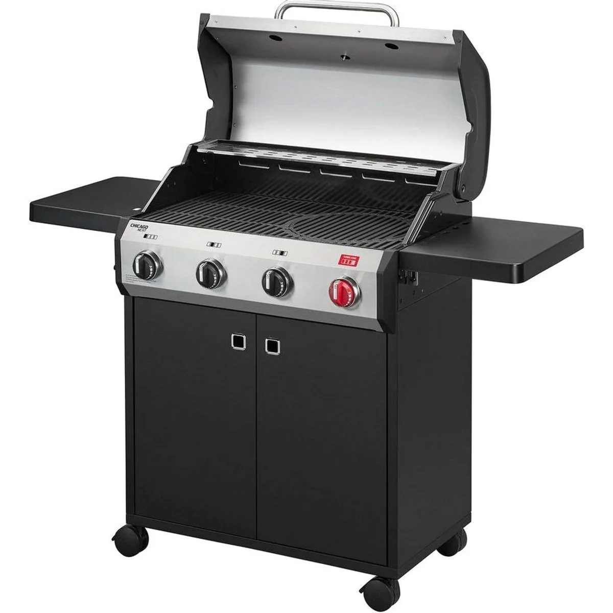 Enders Gasgrill Chicago Next 4 R Turbo, 4 Brenner, Turbo Zone, SWITCH GRID-System 4