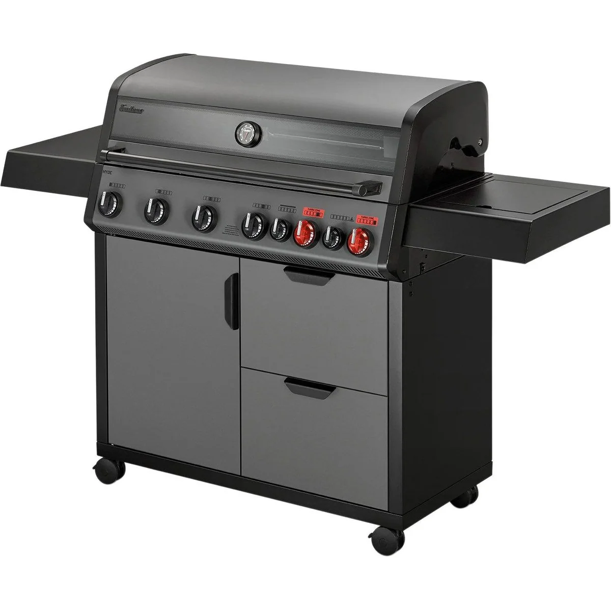 Enders HYDE 6 SIKR Turbo Gasgrill, 800°C Turbo Zone, Sichtfenster