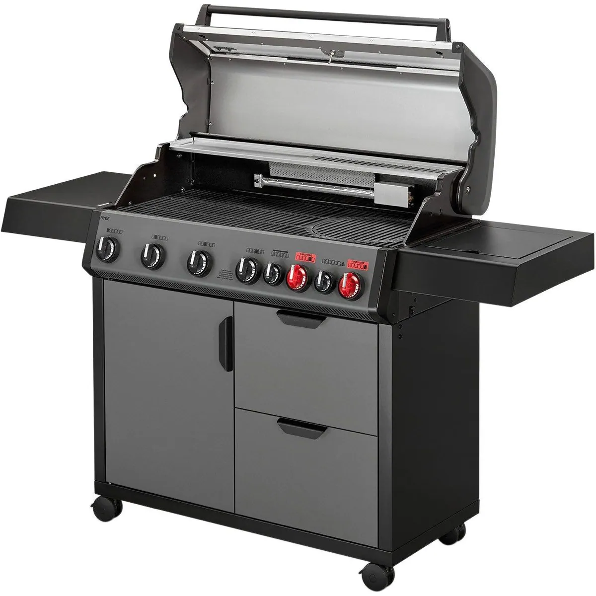 Enders HYDE 6 SIKR Turbo Gasgrill, 800°C Turbo Zone, Sichtfenster 2