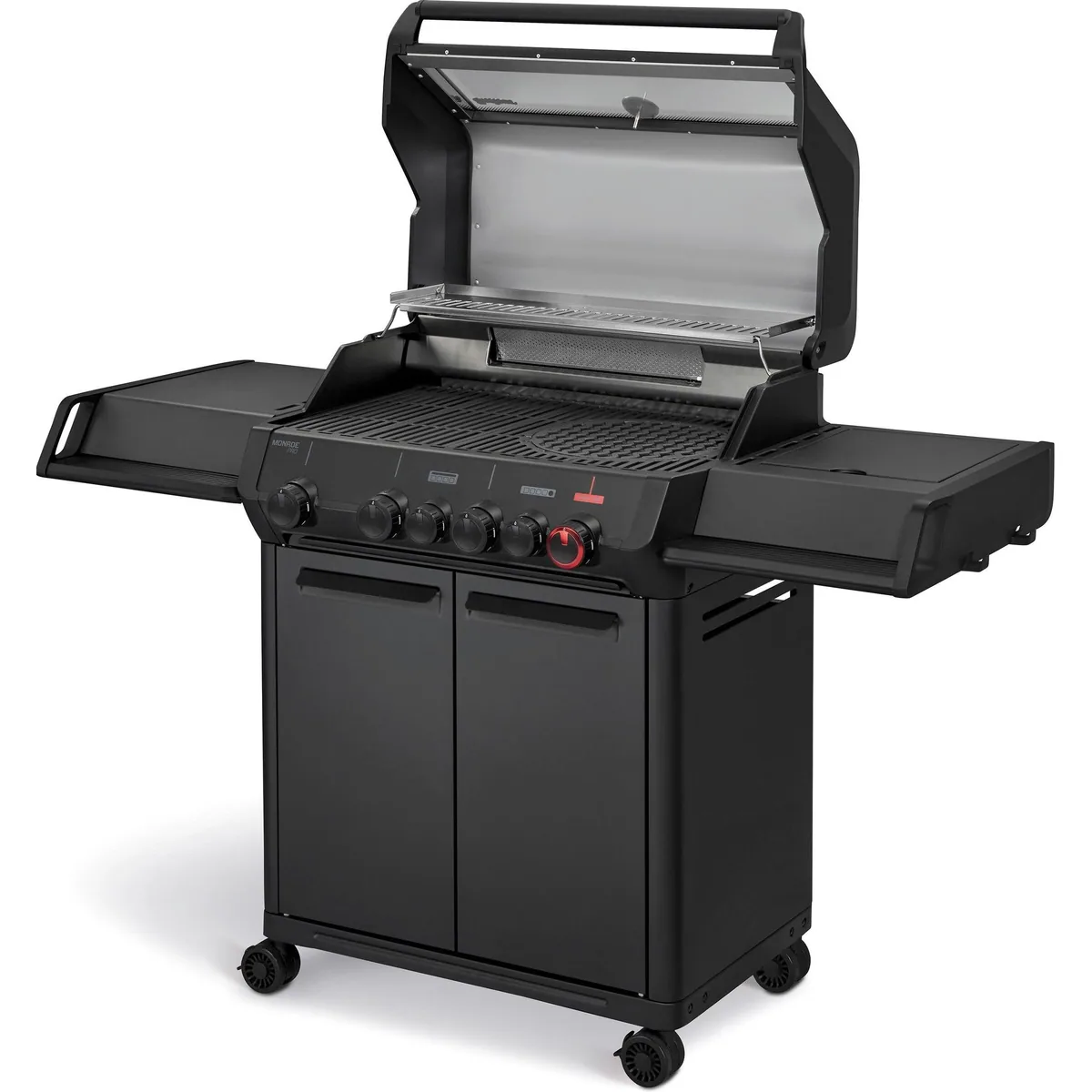 Enders Monroe Pro 4 SIKR Turbo Shadow, leistungsstarker Gasgrill mit Sear Grate
