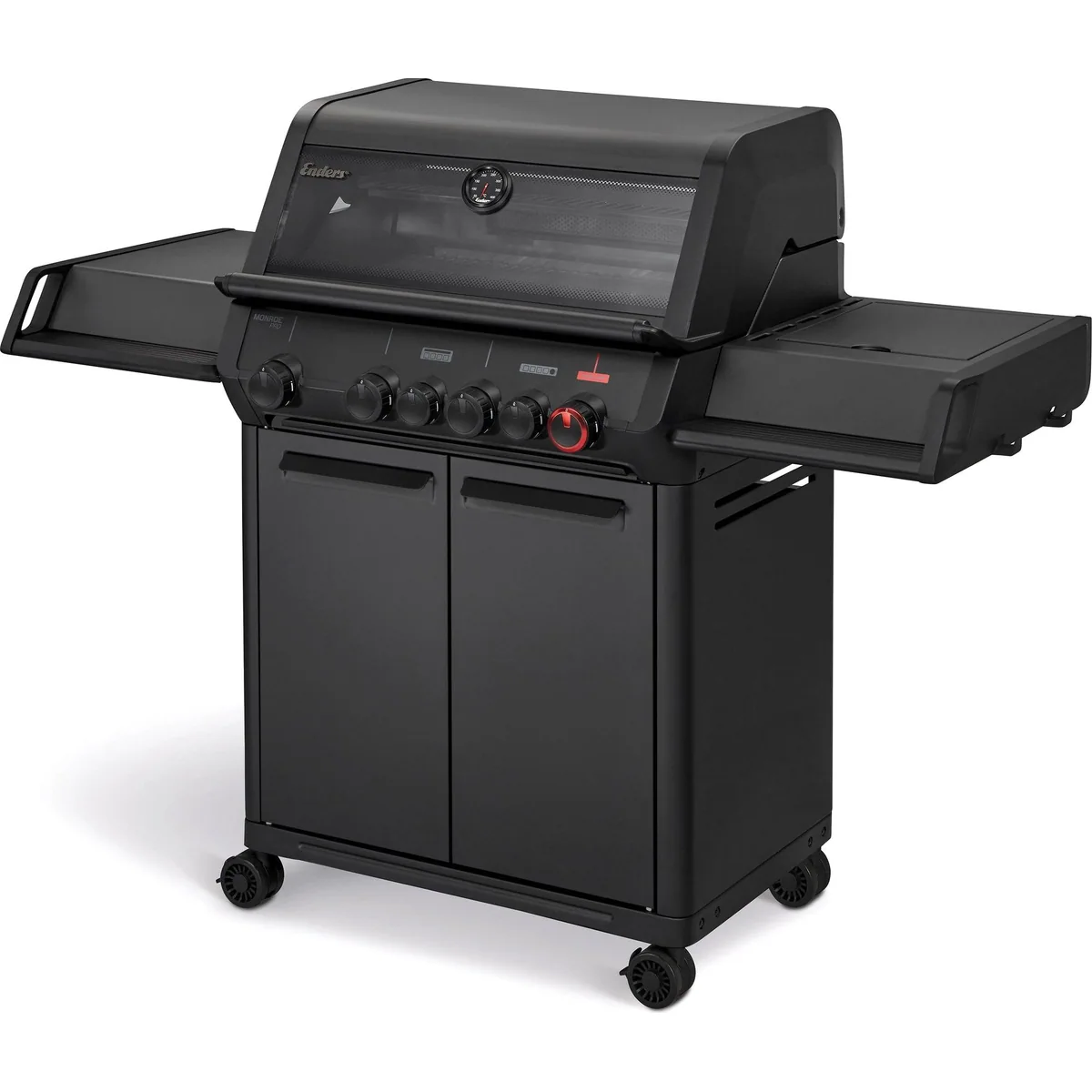 Enders Monroe Pro 4 SIKR Turbo Shadow, leistungsstarker Gasgrill mit Sear Grate 3