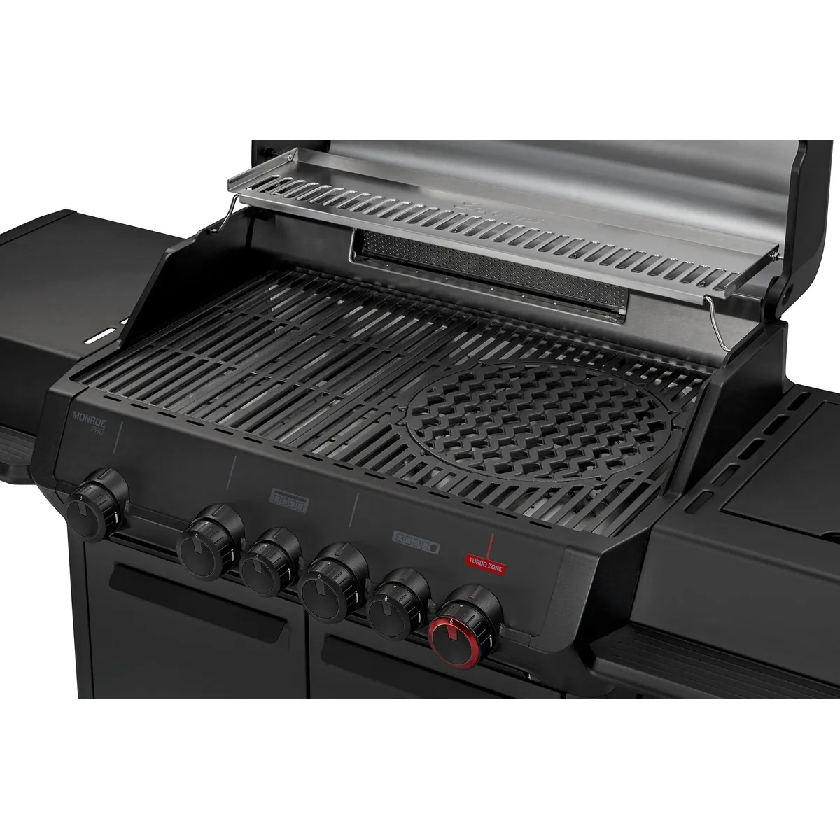 Enders Monroe Pro 4 SIKR Turbo Shadow, leistungsstarker Gasgrill mit Sear Grate 5