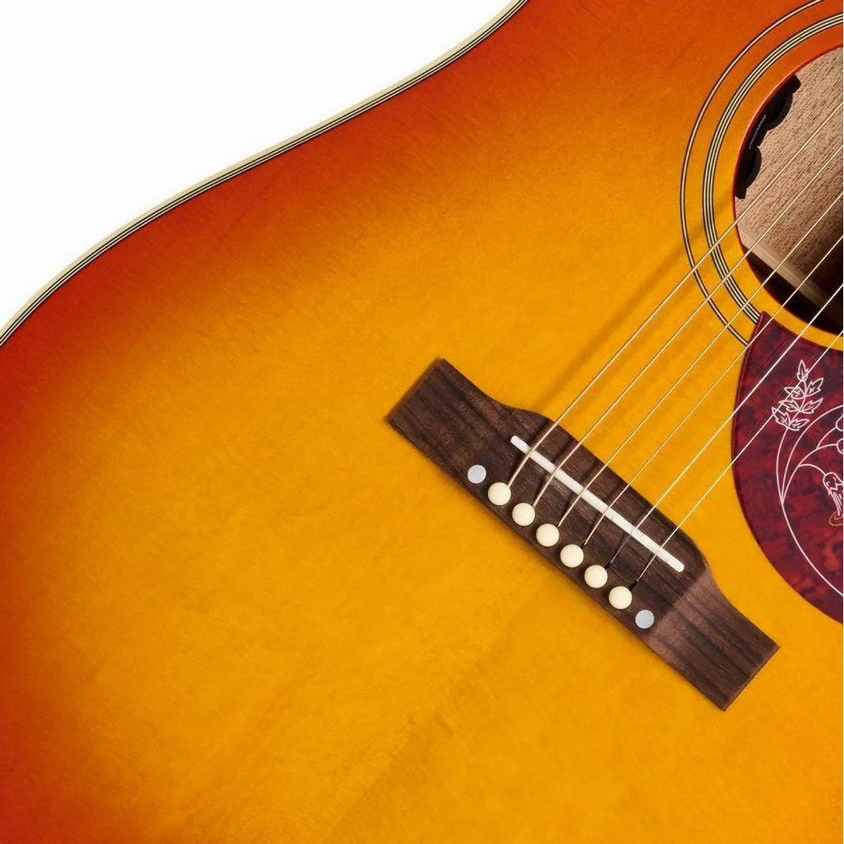 Epiphone Hummingbird Standard, Dreadnought Westerngitarre, kräftiger Klang, elegantes Cherry Sunburst 5