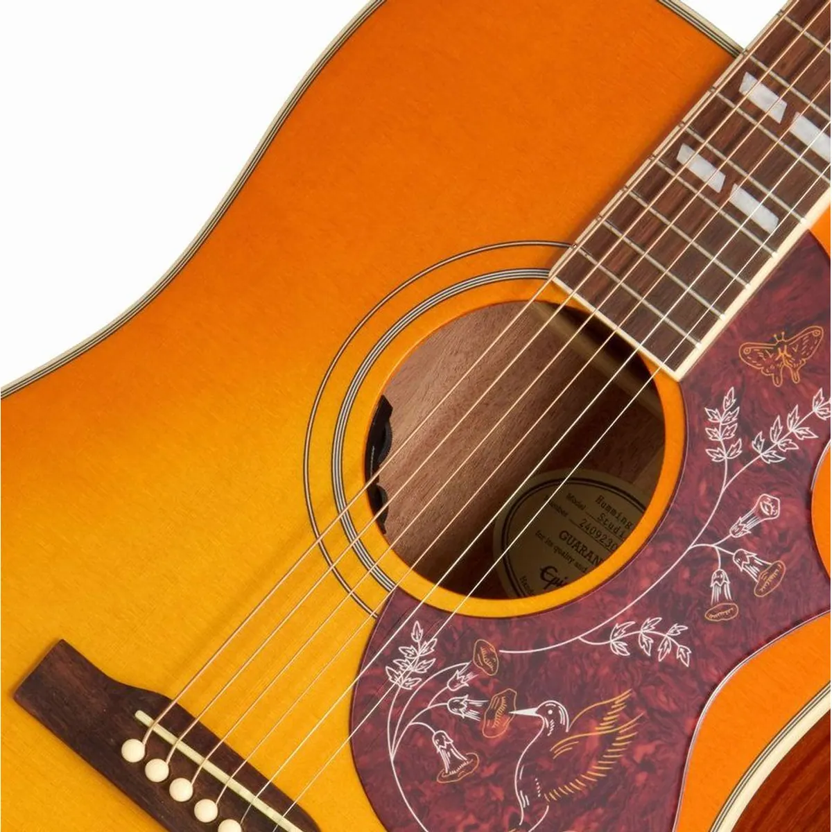 Epiphone Hummingbird Studio Westerngitarre, kraftvoller Klang, edles Design 4