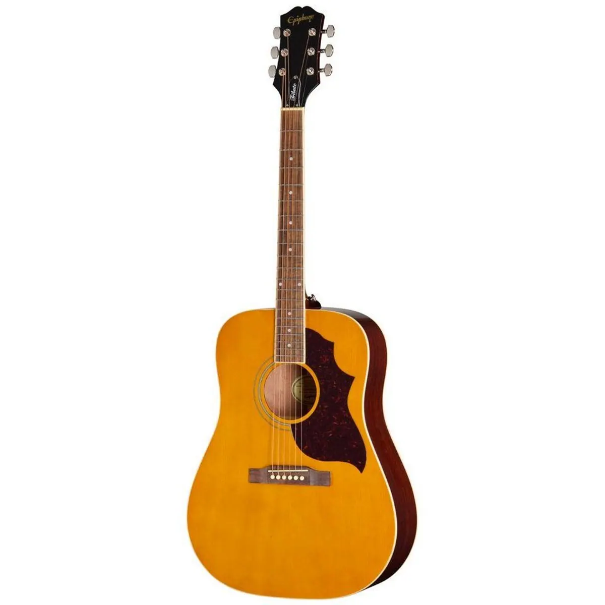 Epiphone Hummingbird Tribute Antique Natural, Dreadnought-Gitarre, kraftvoller Klang