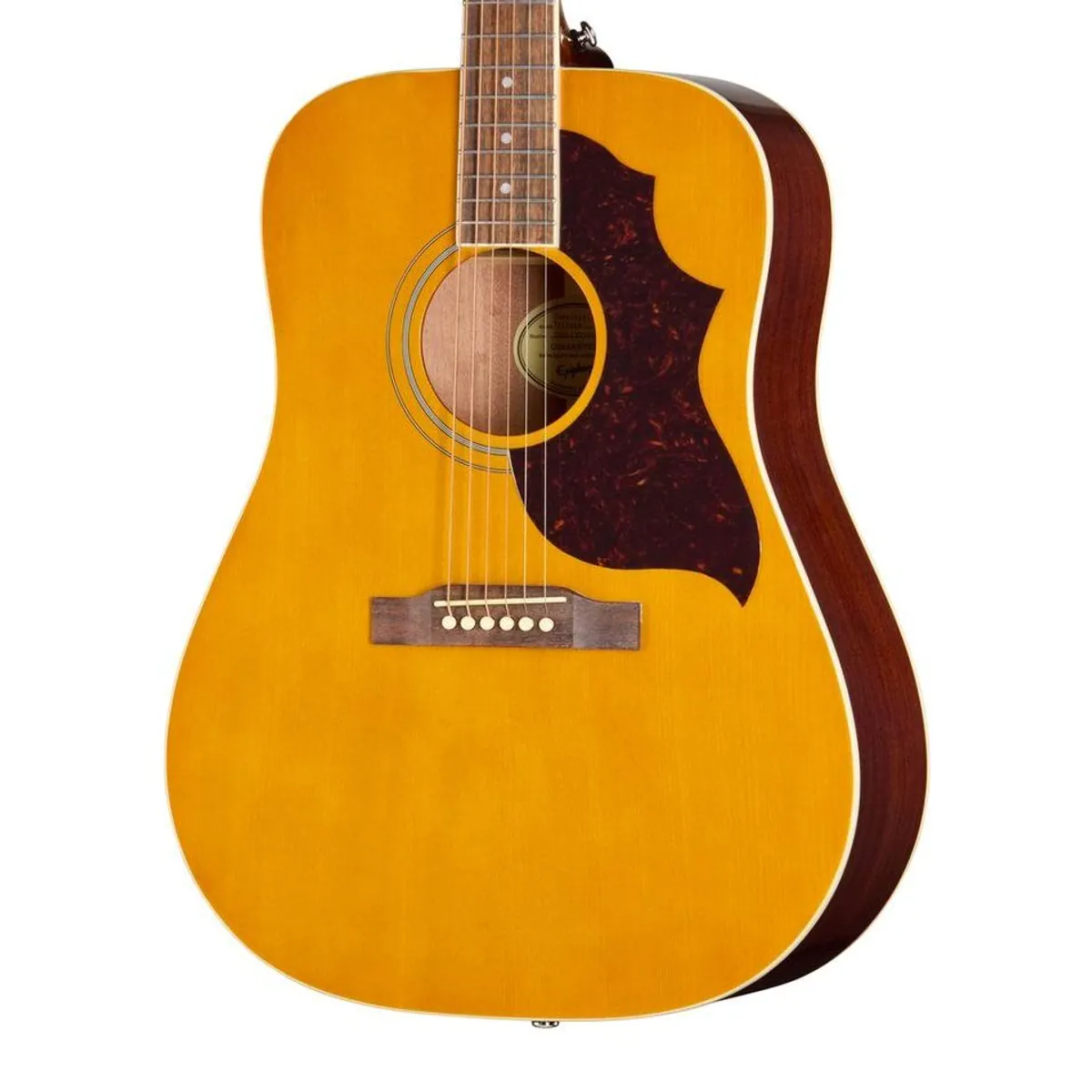 Epiphone Hummingbird Tribute Antique Natural, Dreadnought-Gitarre, kraftvoller Klang 3